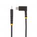 StarTech 1m USB C to Lightning Angled Black Cable 8STRUSB2CLTMM1MR