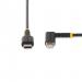 StarTech.com 1m USB C to Lightning Angled Black Cable 8STRUSB2CLTMM1MR