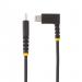 StarTech.com 2m USB C to Lightning Angled Black Cable 8STRUSB2CLTMM2MR