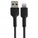 StarTech 15cm Durable USB A to Lightning Apple MFI Certified Cable Black 8STRUSBLTMM15CMB