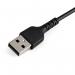 StarTech 15cm Durable USB A to Lightning Apple MFI Certified Cable Black 8STRUSBLTMM15CMB