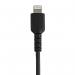 StarTech 15cm Durable USB A to Lightning Apple MFI Certified Cable Black 8STRUSBLTMM15CMB