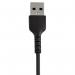 StarTech 15cm Durable USB A to Lightning Apple MFI Certified Cable Black 8STRUSBLTMM15CMB