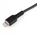 StarTech.com 15cm Durable USB A to Lightning Apple MFI Certified Cable Black 8STRUSBLTMM15CMB