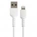 StarTech 15cm Durable USB A to Lightning Apple MFI Certified Cable White 