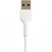 StarTech 15cm Durable USB A to Lightning Apple MFI Certified Cable White 