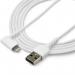 StarTech 2m White Angled Lightning to USB Cable 8STRUSBLTMM2MWR