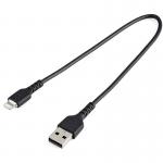 StarTech 30cm Durable USB To Lightning Cable Cord 8STRUSBLTMM30CMB