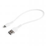 StarTech 30cm Durable USB To Lightning Cable Apple MFi Certified 8STRUSBLTMM30CMW