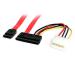 StarTech 18in SATA Data Cable with LP4 Adapter 8STSATA18POW