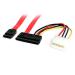 StarTech.com 18in SATA Data Cable with LP4 Adapter 8STSATA18POW