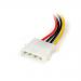 6in 4 Pin to Left Angle SATA Power Cable