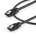 0.3m Round SATA Cable 6Gbs Black