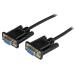 StarTech.com 1m DB9 RS232 Serial Null Modem Cable FF 8STSCNM9FF1MBK