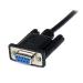 StarTech.com 1m DB9 RS232 Serial Null Modem Cable FM 8STSCNM9FM1MBK