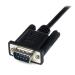 StarTech.com 2m DB9 RS232 Serial Null Modem Cable FM 8STSCNM9FM2MBK