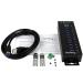 StarTech Rugged Metal 10 Port USB3.0 Hub DIN Rail 8STST1030USBM