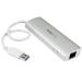 StarTech 3 Port Portable USB3 Hub and GB Ethernet 8STST3300G3UA