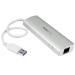 StarTech.com 3 Port Portable USB3 Hub and GB Ethernet 8STST3300G3UA