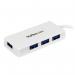 StarTech 4 Port SuperSpeed Mini USB 3.0 Hub White 8STST4300MINU3W