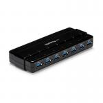 StarTech 7 Port SuperSpeed USB3 Hub with Adapter 8STST7300USB3B