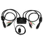 StarTech.com 2 Port USB HDMI Cable KVM Switch 8STSV211HDUA