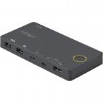 StarTech 2 Port Hybrid USB A HDMI USB C Single 4K 60Hz HDMI 2.0 KVM Switch 8STSV221HUC4K