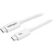 StarTech 1m Thunderbolt 3 Cable 20Gbps White 8STTBLT3MM1MW