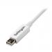 1m White Thunderbolt M to M Cable