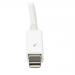 1m White Thunderbolt M to M Cable