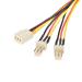 StarTech 12in TX3 Fan Power Splitter Cable 8STTX3SPLIT12