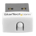 StarTech USB 802.11n 1T1R USB WiFi Adapter White 8STUSB150WN1X1W