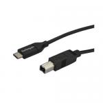 StarTech 2m 6ft USB C to USB B Cable 8STUSB2CB2M