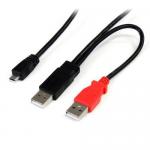 0.3m USB Y Cable for Ext Hard Drive