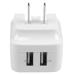 StarTech.com Dual Port USB Wall Charger 8STUSB2PACWH