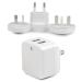 StarTech.com Dual Port USB Wall Charger 8STUSB2PACWH