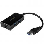 StarTech USB3 to GB Network Adapter 2 Port Hub 8STUSB31000S2H