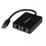 Startech USB3 to Dual Port Gbit Ethernet Adapter 8STUSB32000SPT