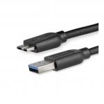 StarTech 2m Slim SuperSpeed USB 3.0 Micro B Cable 8STUSB3AUB2MS