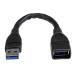 StarTech.com 6in USB 3.0 A to A Extension Cable 8STUSB3EXT6INBK