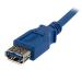 StarTech 1m Blue M to F USB 3.0 Extension Cable 8STUSB3SEXT1M