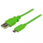 1m Green USB to Slim Micro USB Cable 8STUSBAUB1MGN