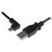 StarTech.com 2m A to Left Angle Micro USB Cable 8STUSBAUB2MLA