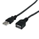 StarTech 10 ft Black USB 2.0 Extension Cable 8STUSBEXTAA10BK