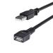 StarTech 6 ft Black USB 2.0 Extension Cable 8STUSBEXTAA6BK