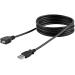 StarTech 6 ft Black USB 2.0 Extension Cable 8STUSBEXTAA6BK