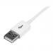 1m White USB 2.0 Extension Cable A to A