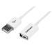 StarTech 1m White USB 2.0 Extension Cable A to A 8STUSBEXTPAA1MW