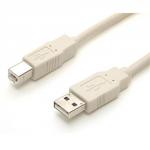 6 ft Beige A to B USB 2.0 M to M Cable