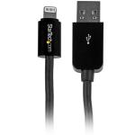 StarTech 3m Black Apple Lightning Cable 8STUSBLT3MB